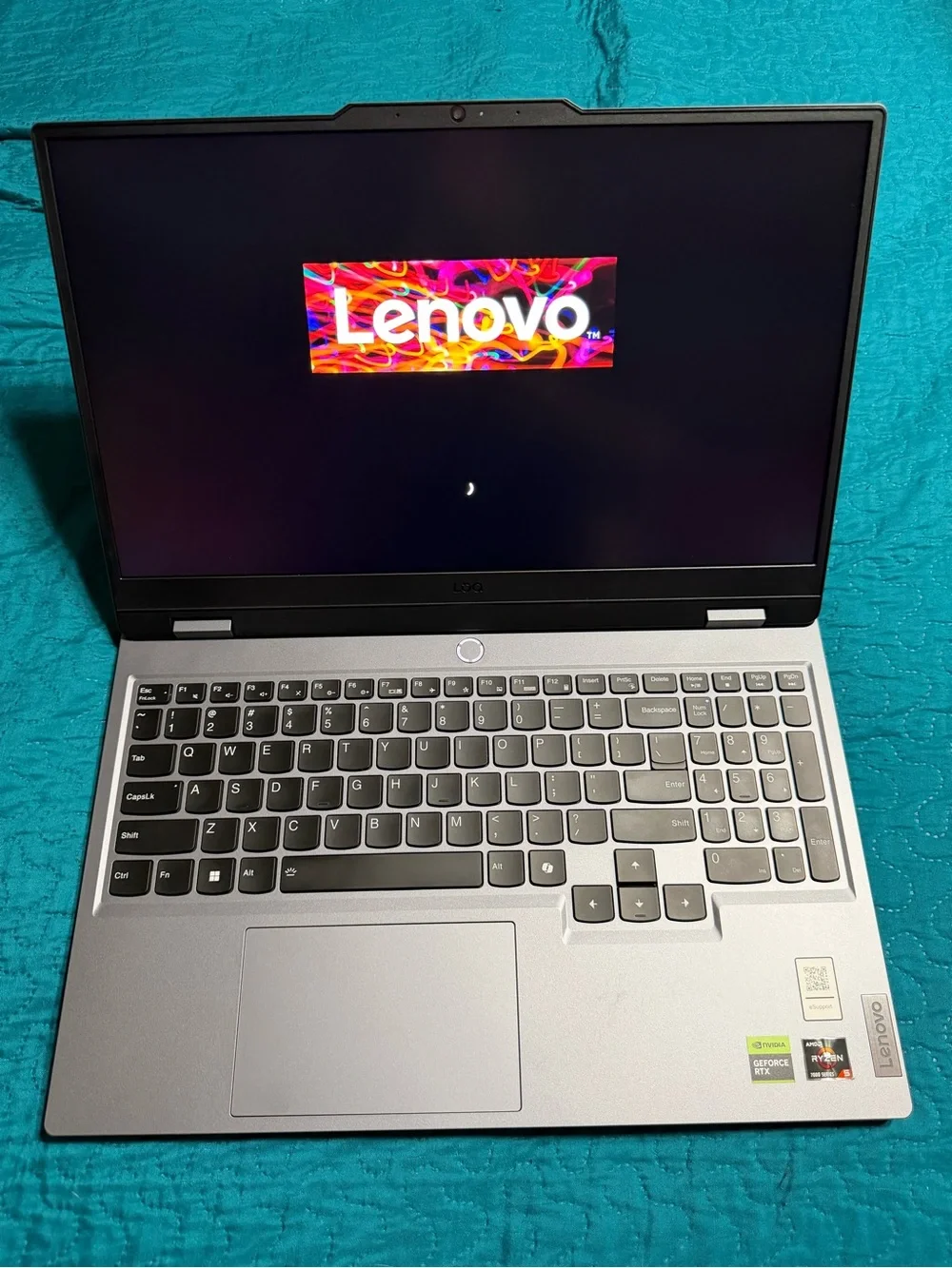 Lenovo Silver and Black 15.6